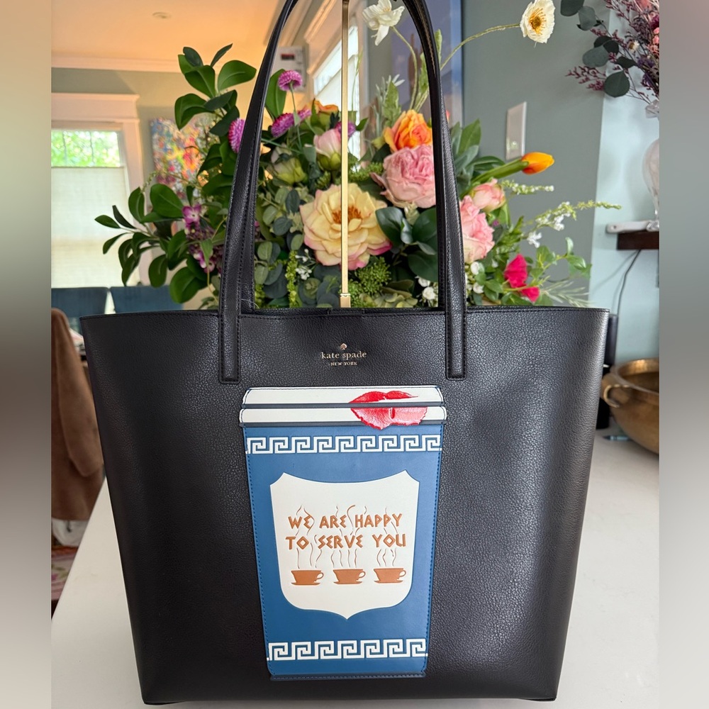Kate Spade Collectable Bundle Coffee Break Shoulder Novelty Tote ~ NWT - Picture 12 of 12